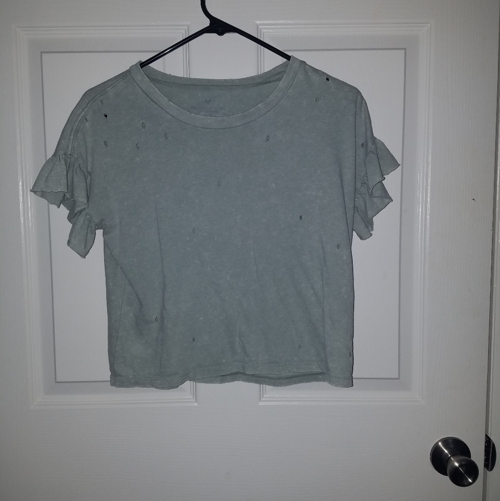 Green blouse